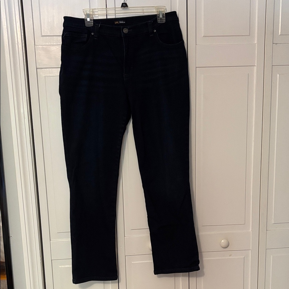 Lee Women's Dark Blue Straight Leg Jeans